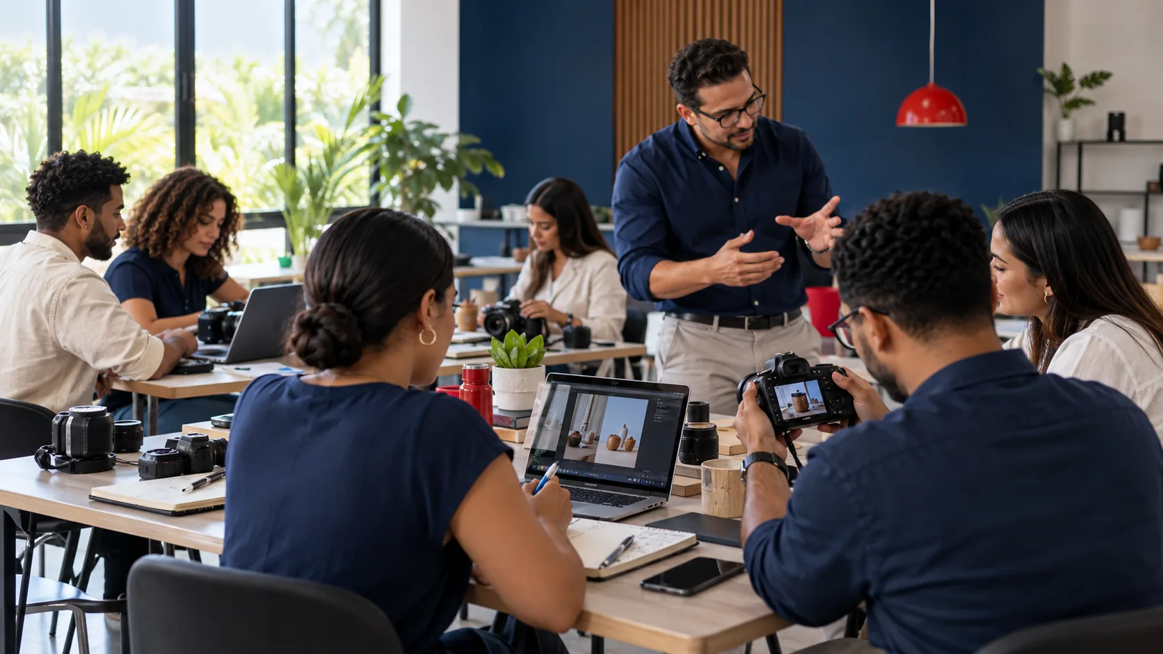 Grupo de profesionales participando en una capacitación práctica